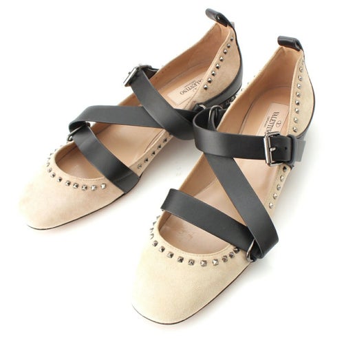 美品 VALENTINO GARAVANI ヴァレンティノ ロックスタッズ パテント 