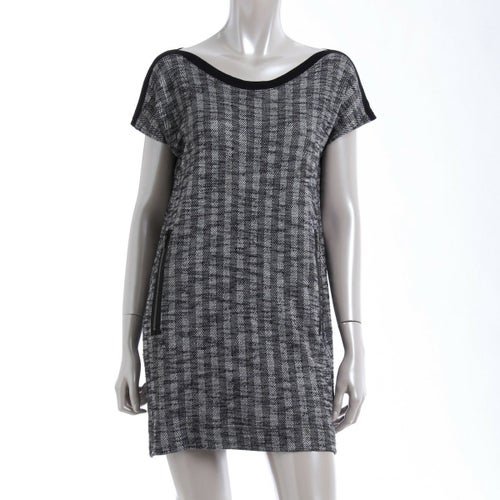 フローレント(FLORENT) ボックス ワンピース ツイード×ブラック