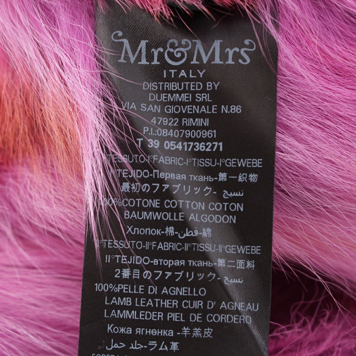 MR&MRS ITALY ミスターアンドミセスイタリー コットン ファーフード