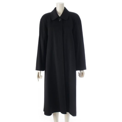 ロロピアーナ カシミヤ ロング ステンカラーコート アウター ブラック 40