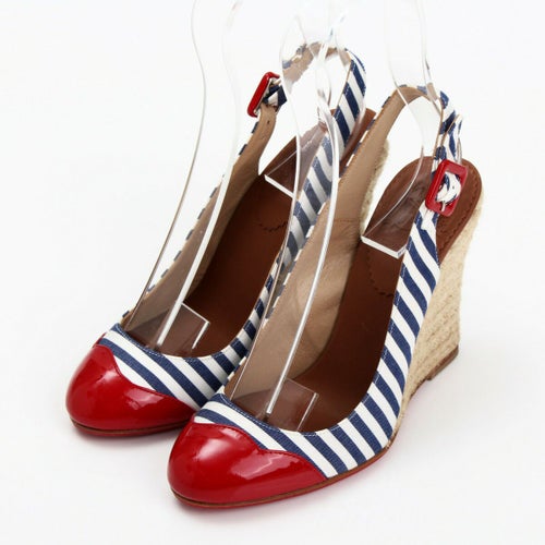 クリスチャン ルブタン(Christian Louboutin) バックストラップ エスパドーリュ サンダル レッド 35