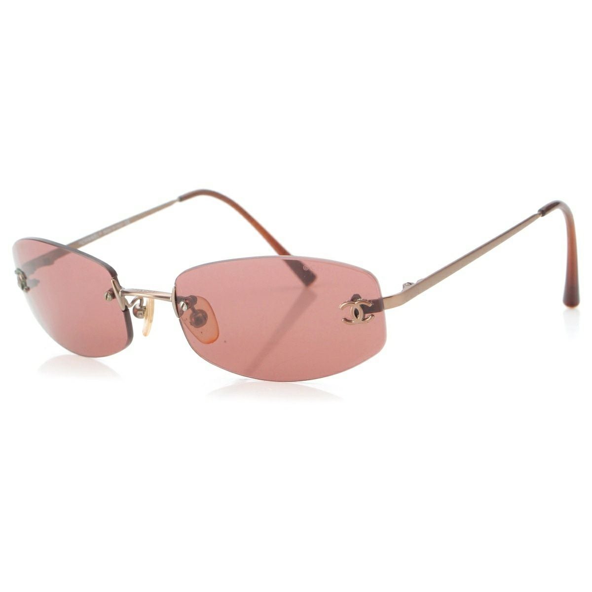 CHANEL シャネル ココマーク リムレス サングラス アイウェア 4002 CHANEL 4002 リムレス ココマーク サングラス ピンクグラデ 00s - メルカリ