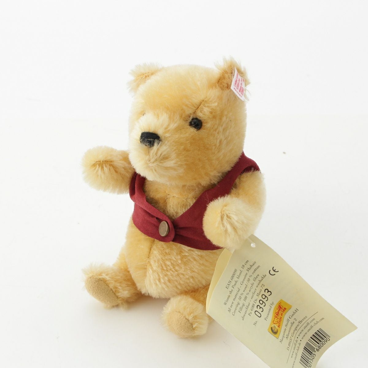 シュタイフ 白タグ クラシックプー CLASSIC POOH くまのプーさん誕生75