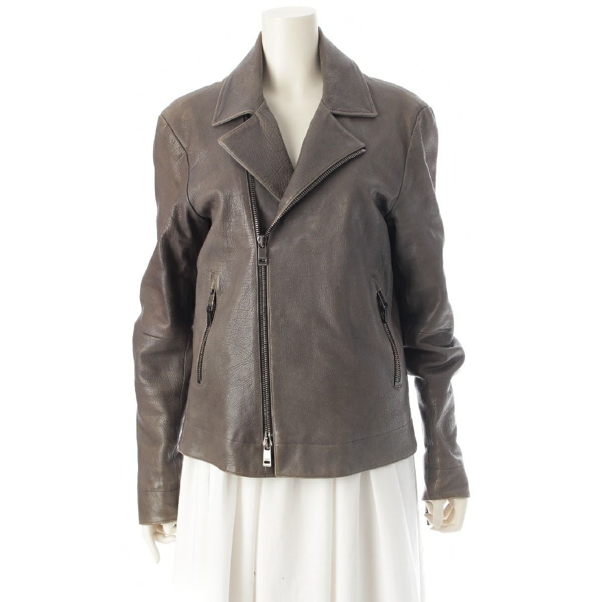 ジルサンダー 12AW ラフシモンズ期 レザー ライダースジャケット