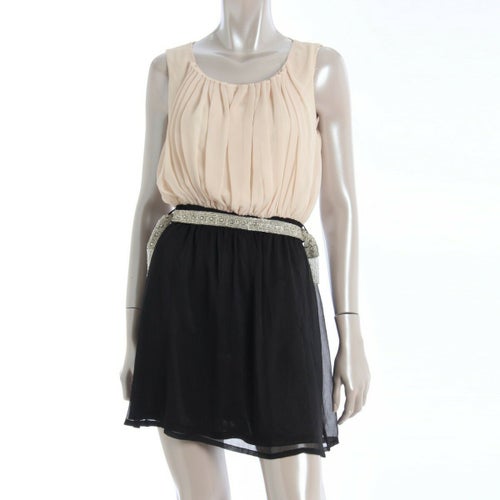 マーキュリーリュクス ベルト付 シフォンワンピース F F