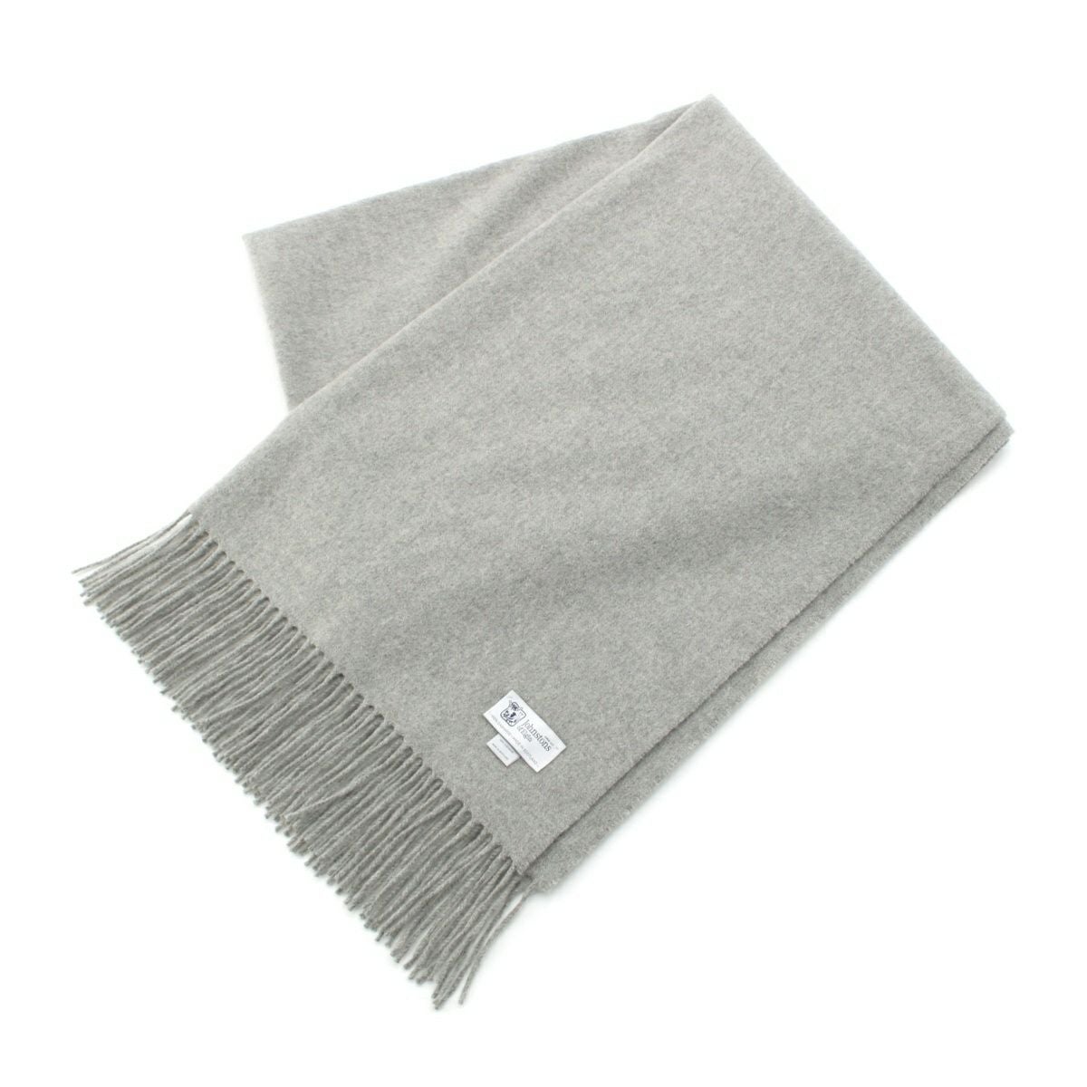 ジョンストンズオブエルガン カシミヤ 大判 マフラー ストール グレー