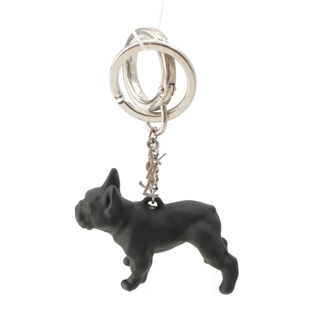 サンローラン ムジーク 犬 キーリング キーホルダー ブラック | 中古