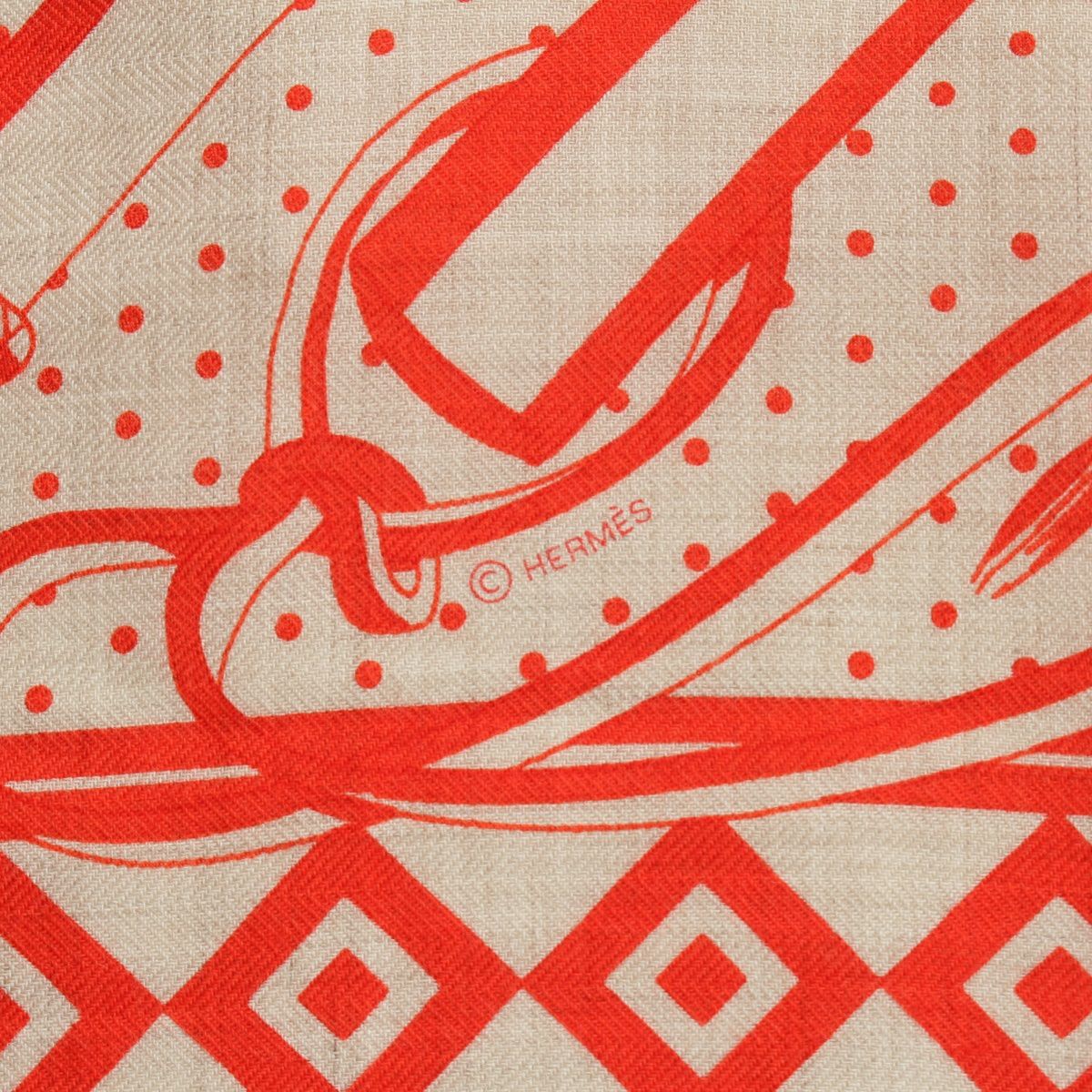 エルメス カレジェアン 140 カシシル Fouets et Badines Bandana 鞭と
