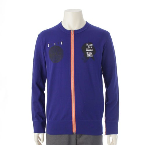 コムデギャルソンオムプリュス AD2008 ジップアップ カットソー トップス PB-T026 ブルー S