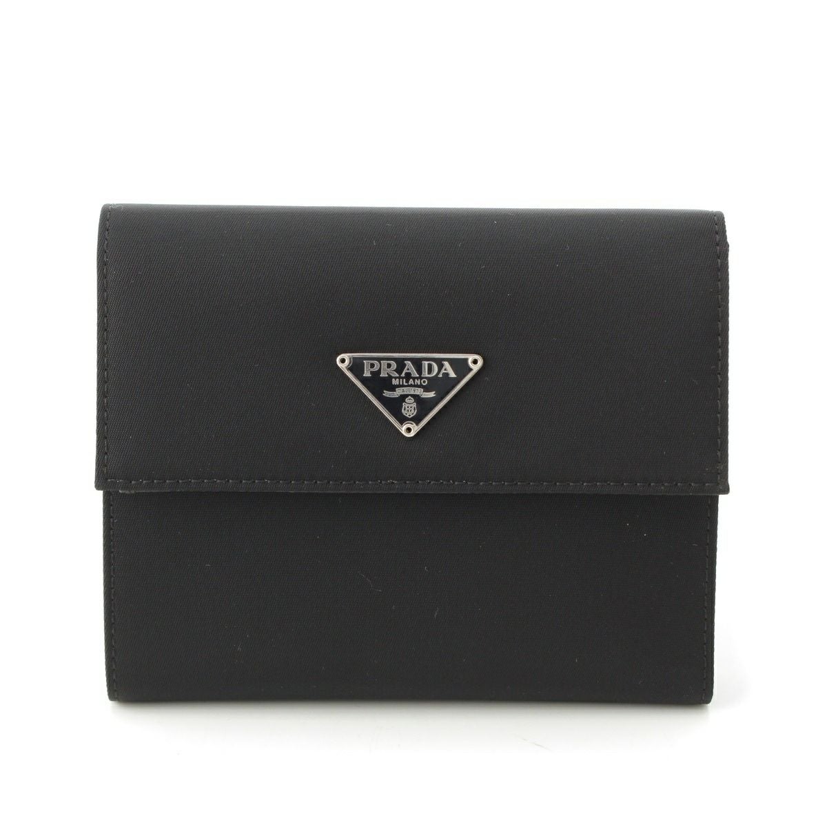 じ*ん様 PRADA ナイロン 三つ折り財布 ブラック プラダ ナイロン 三つ折り財布 ウォレット ブラック | 中古通販 retro.jp