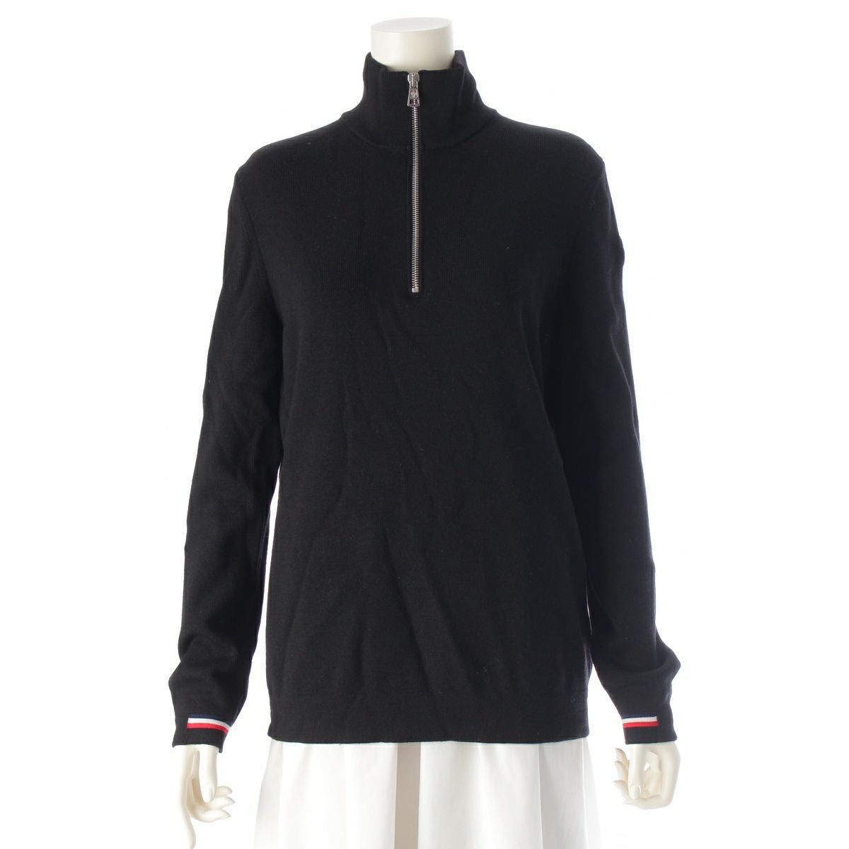 モンクレール 20AW MAGLIONE TRICOT LUPE ウール ニット ハーフジップ