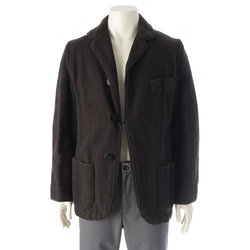 マルタンマルジェラ 1999 99SS コットン 1994ドール期 復刻 Doll Reprinted Edition ニット テーラードジャケット アウター ブラック 42