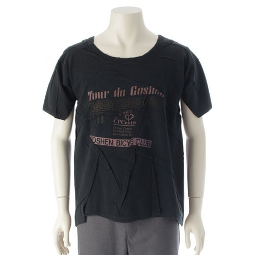 マルタンマルジェラ 01AW アーティザナル 再構築 KOKONOE クルーネック 半袖Ｔシャツ 古着カスタマイズ トップス ブラック M