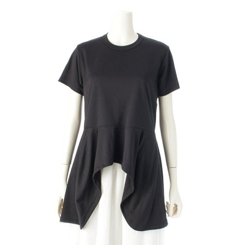 コムデギャルソン AD2023 23AW デザインヘム ショートスリーブ トップス GL-T012 ブラック XS