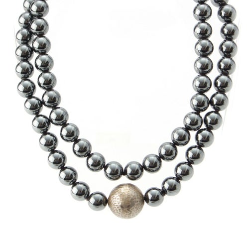 ティファニー Ag925 パロマピカソ ヘマタイト ネックレス アクセサリー シルバー 215g