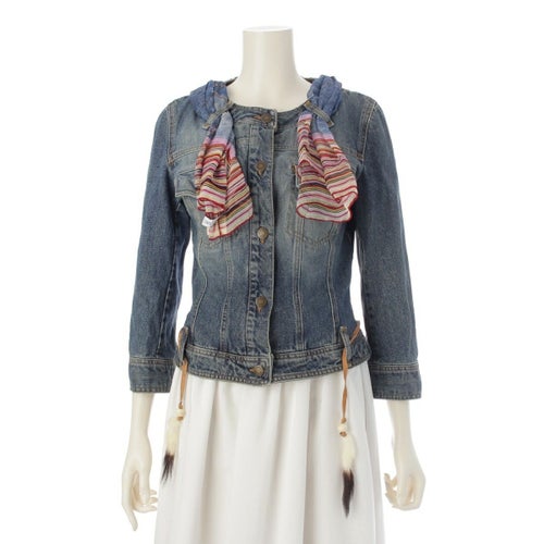 ドルチェアンドガッバーナ 00s アーカイブ ギミック デニムジャケット ブルー 42