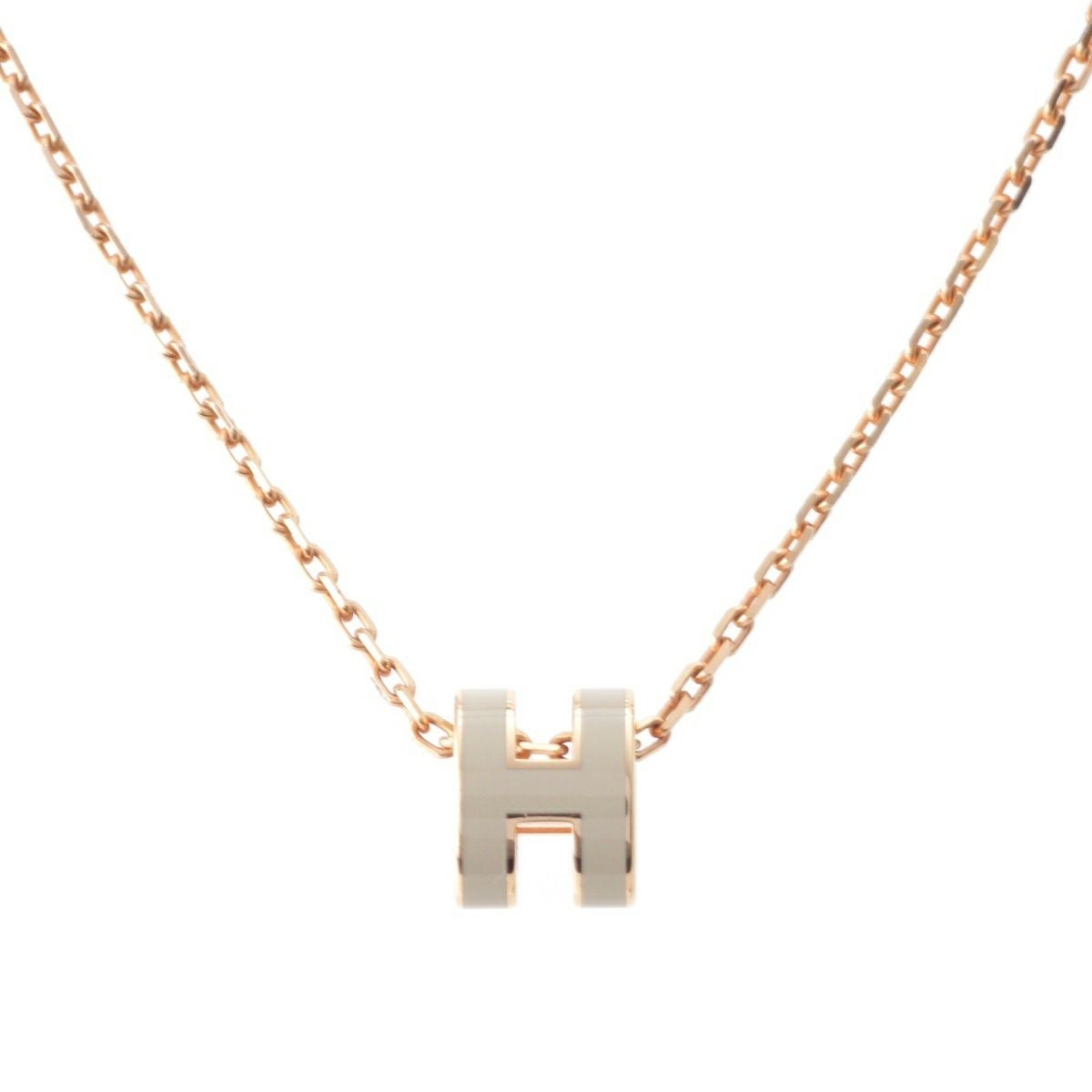 エルメス ミニ ポップアッシュ H ネックレス アクセサリー ピンク