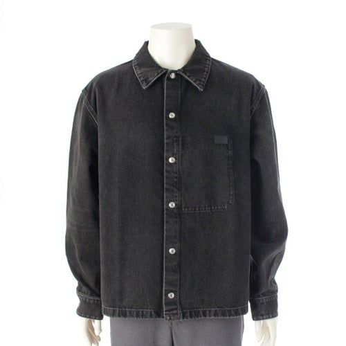 ディオール コットン ロゴ ツイル オーバー 長袖シャツ デニムジャケット 413D488B351X ブラック 50