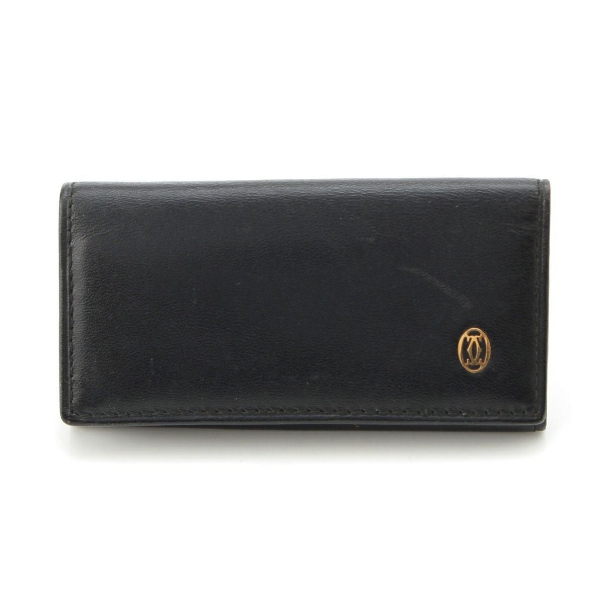 カルティエ レザー パシャ ゴールド金具 キーケース ブラック | 中古