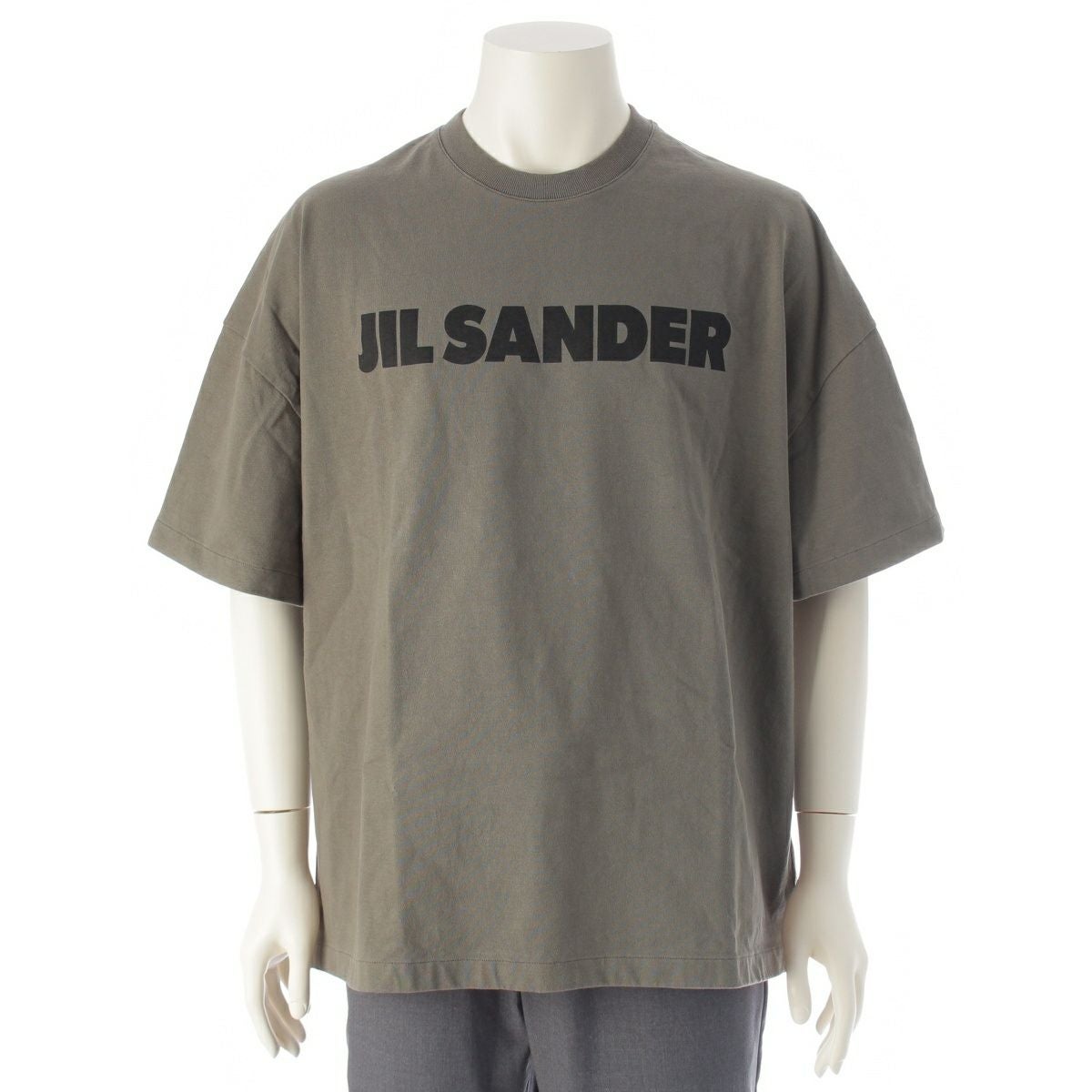 ジルサンダー プリントロゴ 半袖Tシャツ J21GC0001 カーキ XXL | 中古