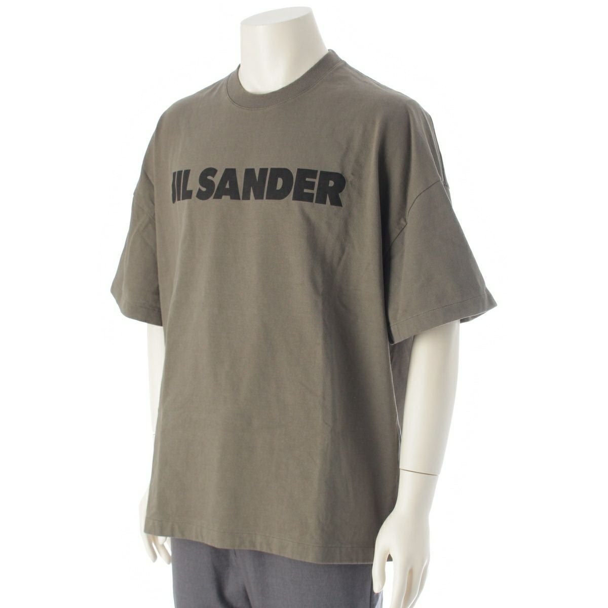 ジルサンダー プリントロゴ 半袖Tシャツ J21GC0001 カーキ XXL | 中古