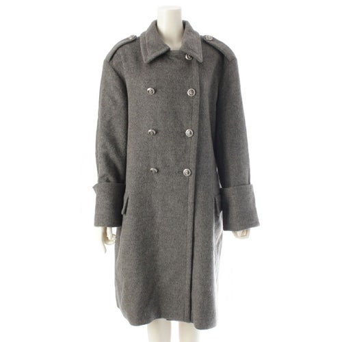 クリスチャンディオール カシミヤ混 ダブルボタン コート アウター 2A12088080 グレー 44