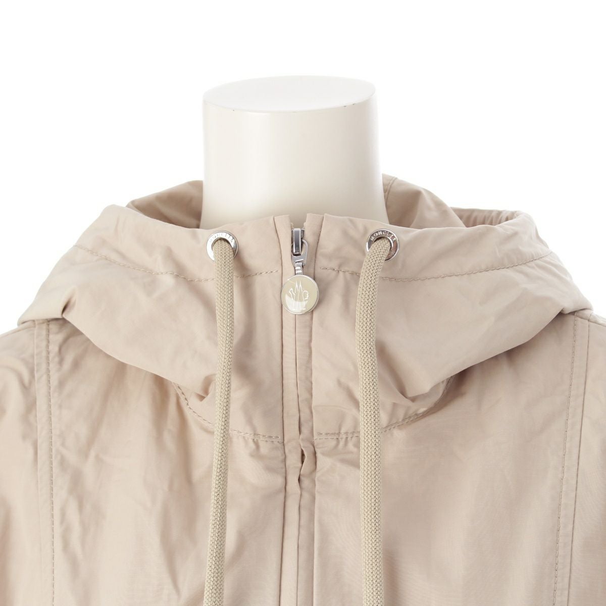 MONCLER - モンクレール 23年 LEANDRO ダブルジップ パーカー ナイロンジャケット J10931A00133 ベージュ 1【中古】 モンクレール 23年 LEANDRO ダブルジップ パーカー ナイロンジャケット