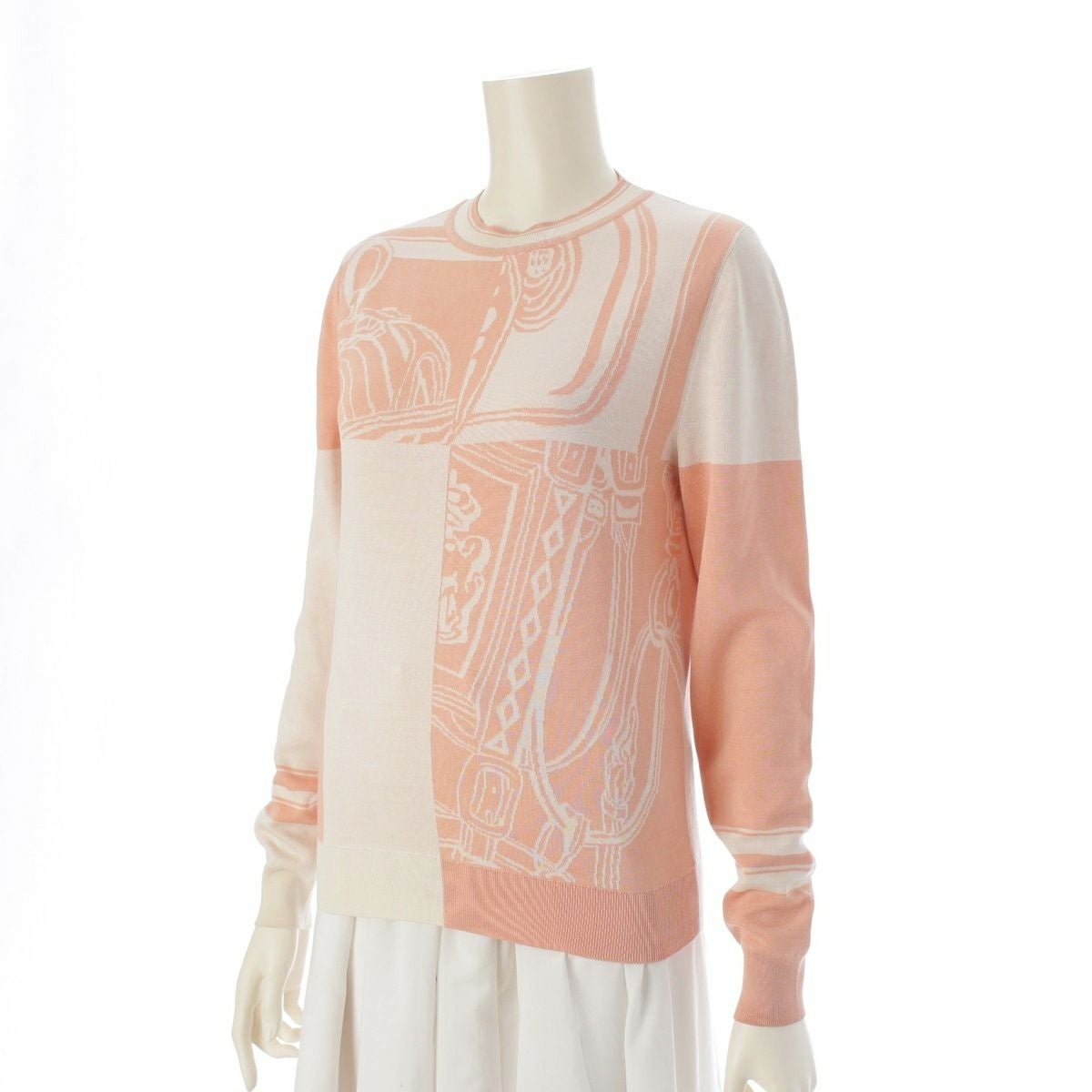 エルメス 24SS シルク Brides de Gala 無秩序 セーター ニット