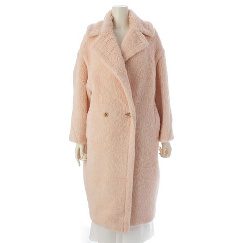 マックスマーラ アルパカ テッドガール アウター ロング 101105216 ピンク XS