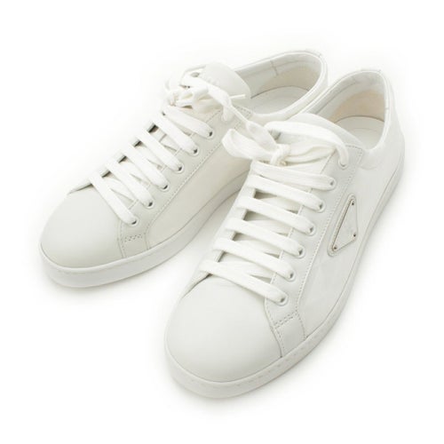 プラダ リナイロン トライアングルロゴ スニーカー シューズ 2EE376 ホワイト 7.5