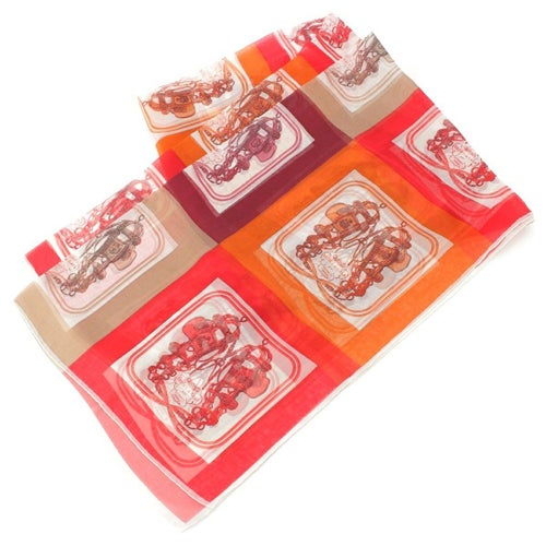 エルメス シルク Brides de Gala スカーフ ショール マルチカラー