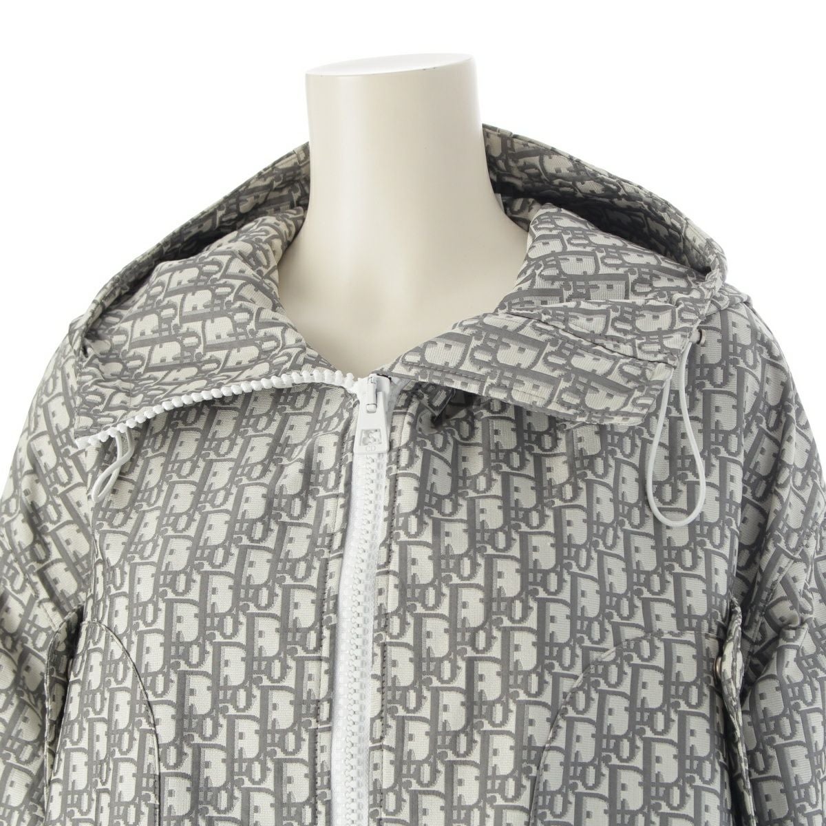 クリスチャン・ディオール Christian Dior オブリーク総柄フーデットパーカー 327C25A2970 ベージュ ポリエステル レディース パーカー Christian Dior - クリスチャン・ディオール Christian Dior