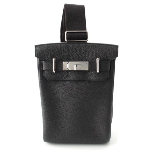 エルメス 2023年 B刻 ケリー アッカドPM トゴ ワンショルダー ボディバッグ ブラック シルバー金具