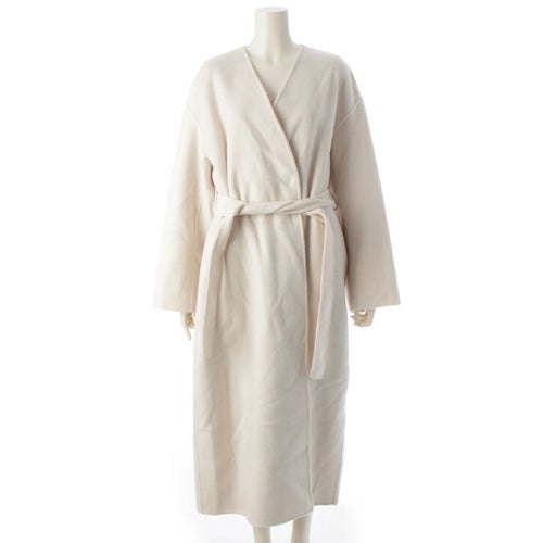 CONTE コンテ 24AW 辺見エミリ ウール ベルテッドリバー コート ダブルフェイス 8525-104-0007 オフホワイト