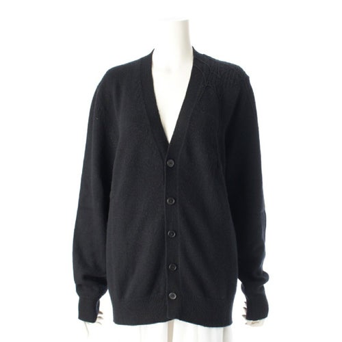 エルメス カシミヤ スパイダーモチーフ ニット カーディガン トップス ブラック M