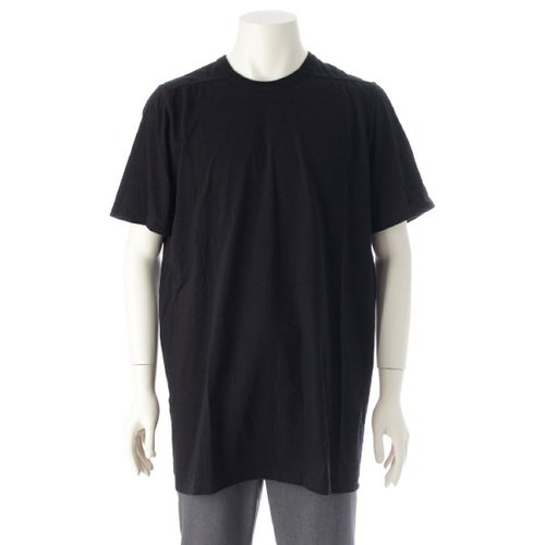 リックオウエンス 21SS コットン LEVEL TSHIRT レベルTシャツ オーバーサイズ クルーネック 半袖Tシャツ カットソー RU21S6264 ブラック XXL