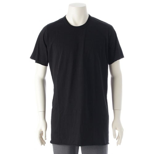 リックオウエンス 23AW コットン BASIC SS T ベーシックショートスリーブTシャツ クルーネック 半袖Ｔシャツ カットソー RU02C7251 ブラック XL