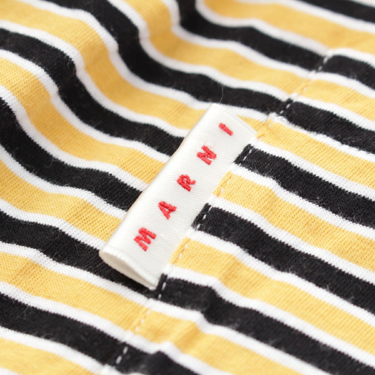 マルニ 22SS ジャージー ボーダー オーバーサイズ 半袖Tシャツ