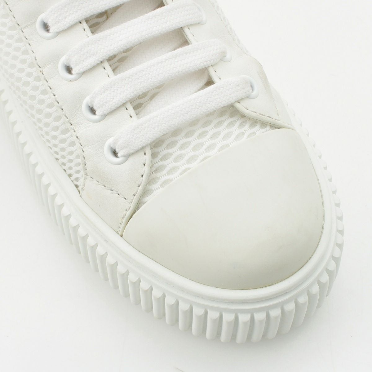 ミュウミュウ FLATFORM フラットフォーム メッシュ 厚底 ロートップ