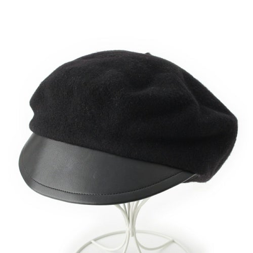 ディオール ウール ロゴチャーム ビー刺繍 ベレー帽 ハット 81DDR921G103 ブラック 57