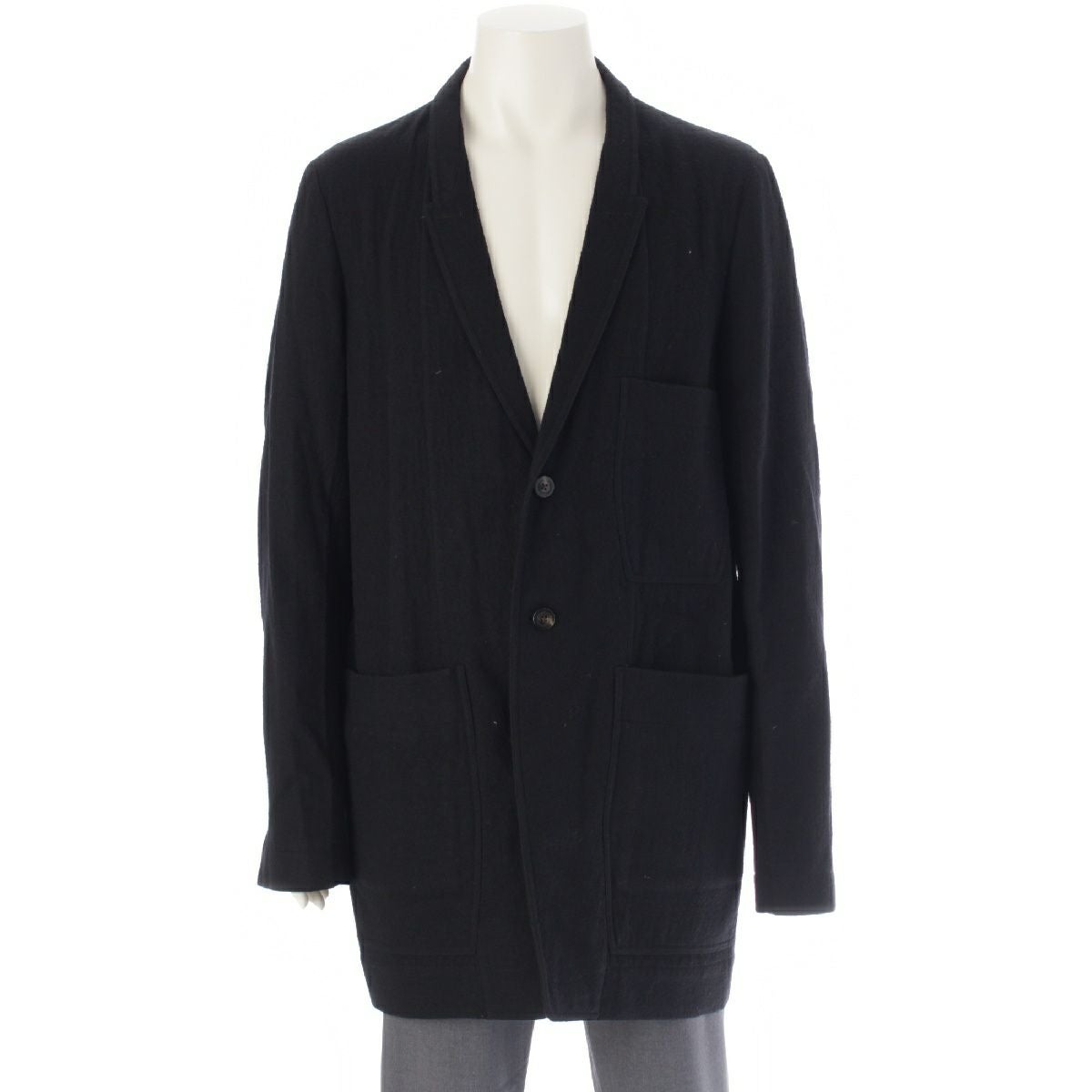 リックオウエンス 21AW LIDO JACKET コットン ウール 背面ベルト