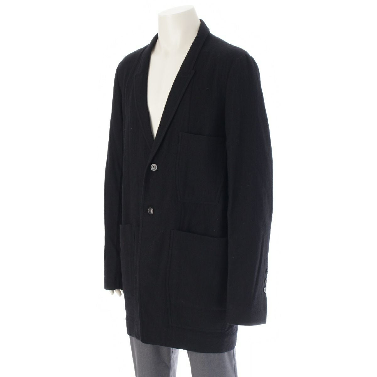 リックオウエンス 21AW LIDO JACKET コットン ウール 背面ベルト