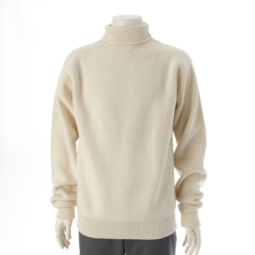 ジルサンダープラス JIL SANDER+ 23AW ウール サイドジップ タートルネック ニット セーター トップス J47GP0146 アイボリー 50