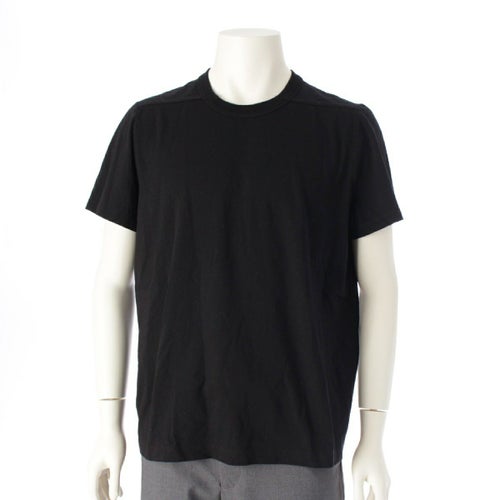 リックオウエンス 21SS SHORT LEVEL TEE コットン クルーネック 半袖Ｔシャツ カットソー トップス RU01D3265-JA ブラック XL
