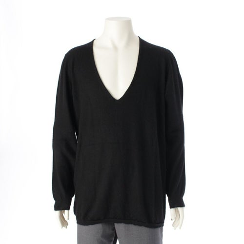リックオウエンス 20AW DYLAN V NECK SWEATER カシミヤ オーバーサイズ Vネック ニット セーター トップス RU20F3611 ブラック F