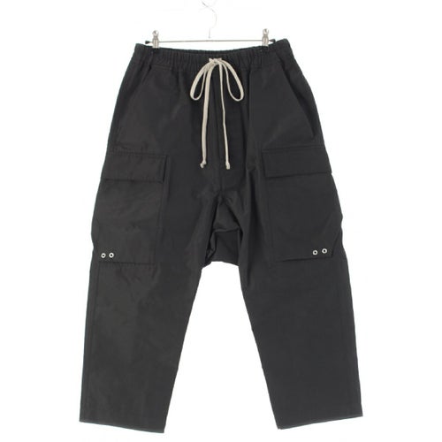 リックオウエンス 22SS CROPPED CARGO PANTS クロップド カーゴパンツ ボトムス RU01B1385 ブラック 46
