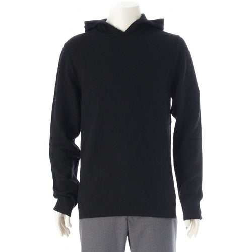 リックオウエンス 22AW カシミヤ ウール ファイン フード ニット フーディー トップス セーター RU02B2685 ブラック XL
