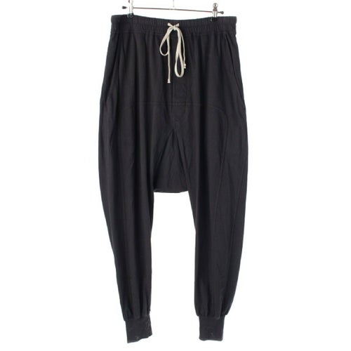 リックオウエンス ダークシャドウ Rick Owens DRKSHDW 21AW PRISONER コットン プリズナー サルエル パンツ ブラック S