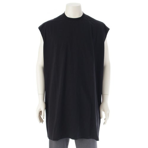 リックオウエンス 22AW STROBE TRAP TEE コットン ストローブトラップ オーバーサイズ タンクトップ ノースリーブ Tシャツ トップス カットソー RU02B2160 ブラック XL