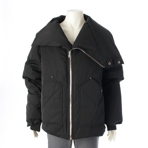 リックオウエンス 20AW コットン 変形 背面ベルト 中綿 パファー ジャケット アウター RU20F3792-TTD2 ブラック 48